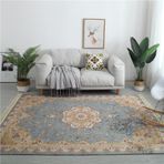 Vintage Kuzey Avrupa Geniş Alan Halısı - Geleneksel Püsküllü Halı, Kaymaz, Yıkanabilir, Etnik Retro Tasarım, Banyo ve Mutfak için Mükemmel, 200x300 cm