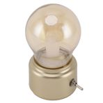 Vintage LED Ampul Masa lambası Komodin ışığı Masa lambası Göz Dostu Başsi