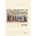 Vintage Lined Notebook Cooper River Bridge, Greetings from South Carolina