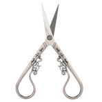 Vintage Makas, DIY Paslanmaz Çelik Nakış Dikiş Makinesi Makas Ev Kağıt Kumaş Kesme (Bronz) (Altın gül) (BLACK)