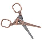 Vintage Makas Terzi Makasları Için Antika Makaslar Kumaş Ve Tırnak DIY Aletleri, Paslanmaz Çelik Kule Makasları, Altın Büyük Vinç Tasarımı (Kule Makasları (Gül Kırmızısı))