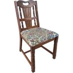 Vintage Masif Ahşap Yemek Sandalye (1 Adet) AC03 - Çok Renkli
