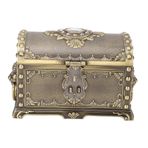 Vintage Metal Takı Kutusu Vintage Metal Mücevher Kutusu Çekmece Tarzı Retro Organizatör Kolye Yüzüğü Için Avrupa Tarzı, Klasik Antika Saklama Kutusu (antik bronz)