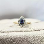 Vintage Mistik Topaz Sarı Gümüş Evlilik Teklifi Hediye 925 Ayar Gümüş Yüzük -Evlilik Teklifi Yüzük