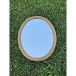 Vintage Plastik Çerçeveli Oval Ayna 78x62 cm - Dekoratif Ayna