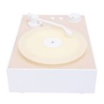 Vintage Record Player, Record Dispuser Player Fonograf Destek Hafıza Kartı Araba (WHITE)