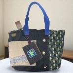 Vintage Salaş Çok Renkli Orta Boy Günlük Seyahat Gezi Omuz Çantası 36CMX34CM - 36 x 34 cm - Siyah