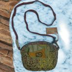 Vintage Salaş Renkli Küçük Boy Uzun Askılı Günlük Çapraz Postacı Omuz Çantası 22 cm x 15 cm - 22 x 15 cm - Haki