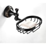 Vintage Stil Pirinç Duvara Monte Banyo Duş Sabunluk Tutucu Sabun Sepeti Antika Siyah Pirinç Sabun Raf Tepsi Için Ev Yarasa | Taşınabilir Sabun Yemekleri