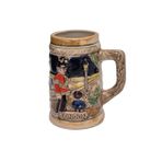 Vintage Tankart Londra Temalı Alman Seramik Bira Bardağı 11,8Cm 005