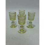 Vintage Vazelin Camı Likör Bardağı Seti 8Cm (4 Adet)