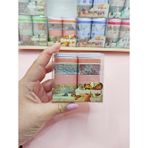 Vintage Washi Tape Bant Baskılı Yapışkanlı Maskeleme Kağıdı 45F Desenli Bant 10'lu - Turuncu Eski Yazı