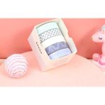 Vintage Washi Tape Bant Baskılı Yapışkanlı Maskeleme Kağıdı Desenli Bant 5 Li - Geometrik N4