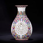 Vintage Yapay Çiçek Vazosu Porselen Çiçek Vazosu Zarif Çiçek Düzenleme Vazosu Antika Vazo Dekorasyon Seramik Ev Dekorasyonları Ev Dekorasyonu Düğün için, E-H25xw16cm,E-H25xw16cm