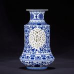 Vintage Yapay Çiçek Vazosu Porselen Çiçek Vazosu Zarif Çiçek Düzenleme Vazosu Antika Vazo Dekorasyon Seramik Ev Dekorasyonları Ev Dekorasyonu Düğün için, H-H24xw14cm,H-H24xw14cm