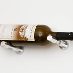Vintageview Vino serisi Pins, (alüminyum duvar şarap rafı, alçı, duvara montaj, 1 – 3 şişe), alüminyum, Milled Aluminum, 1 Bottle