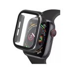 VINTESSY 126489028 Apple Watch 38Mm Camlı Kasa Ekran Koruyucu - Siyah Akıllı Saat Ekran Koruyucu