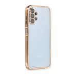 VINTESSY MEPA048-37540MKR Samsung Galaxy A13 4G Kılıf Razer Lensli Silikon - Gold Düz Renkli Kılıf-Arka Kapak