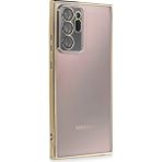 VINTESSY MEPA048-37704MKR Samsung Galaxy Uyumlu Note 20 Ultra Kılıf Razer Lensli Silikon - Gold Düz Renkli Kılıf-Arka Kapak