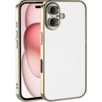 VINTESSY MEPA049-48863MKR İphone 17 Razer Lensli Silikon - Gold Düz Renkli Kılıf-Arka Kapak