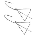 VINTORKY 2 Adet asılı mini saksı asılı bitkiler toplu centerpieces için silindir vazolar asılı saksı ekici kancalar flower pot hanger asılı sepet kancası bitki rafı Paslanmaz çelik Silver