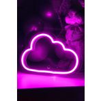 vinyuup Çocuk Odası Için Masaüstü Küçük Bulut Şeklinde Neon Led Işıklı Tablo 20 X 14 Cm