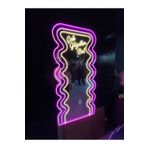 vinyuup Çok Güzelim Be - Dekoratif Duvar Aydınlatması Neon Led Yazı Pleksi Ayna 71x150 cm