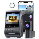 Viofo A329S 2 Kameralı Ön+Arka 4K 60FPS+2K Wi-Fi 6 HDR STARVIS 2 Sensör GPS'li SSD Destekli Araç Kamerası