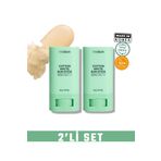 VioGlam 2'li Cotton Matte Sun Stick Spf50 Pa Saten Bitiş Stick Güneş Kremi