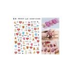VIOLA BEAUTY Tırnak Süsleme Sticker, Nail Art Tırnak Dövmesi,-TIrnak Sanat Dekorasyon Çıkartması 3 Adet #02