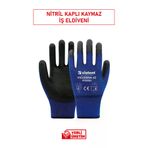 VİOLENT 153.0206 Viozebra 2511 Nitril Kaplı İş Eldiveni | Yağ Tutmaz, Kaymaz Ve Nefes Alabilir Tasarım