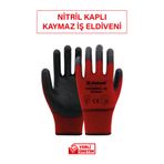 Violent Vıozebra Nitril Eldiven Kırmızı Siyah No:10 2512 ( 1 Adet)