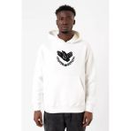 Violet Evergarden Anime Ch Postal Company Logo Beyaz Erkek 3İp Kapşonlu Sweatshirt