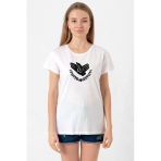 Violet Evergarden Anime Ch Postal Company Logo Beyaz Kadın Bisikletyaka Tshirt