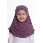 Violet Pratik Hazır Geçmeli Çocuk Tesettür Bone Sandy Kumaş Kendinden Boneli 78_21