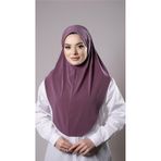 Violet Pratik Hazır Geçmeli Tesettür Eşarp Sandy Kumaş Düz Hijab 2308 21