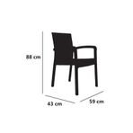 Violet Trend Lux Rattan Koltuk Rattan Desen Bahce Koltugu Balkon Bahce Teras Sandalye Cappuccino 4'Lu Set