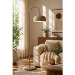 Viona Cappuccino Gold İç Yüzeyli Modern Lambader – Metal Gövdeli Dekoratif Salon ve Oturma Odası Ayd