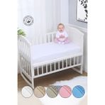 Vionel Home %100 Pamuk Penye, Lastikli Full Kenar Bebek Çarşafı, Organik Pamuk, Anne Yanı, Çocuk Beşik Çarşafı - 70 x 130 x 10 cm - Beyaz