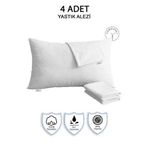 Vionel Home %100 Pamuklu, 4lü Yastık Alezi, Yastık Kılıfı, Su Sıvı Geçirmez,(50 X 70 Cm)