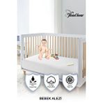 Vionel Home %100 Pamuklu, Sıvı Geçirmez Bebek Ve Çocuk Yatak Koruyucu Alezi, Park Beşik Yatak Koruyucu Alez Beyaz