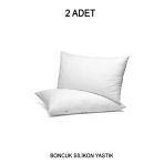 Vionel Home 2 Adet Ekonomik Premium Otel Yastığı, Boncuk Silikon 50 X 70