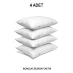 Vionel Home 4 Adet Ekonomik Otel Yastığı, Boncuk Silikon Yastık 50 X 70 | 700 gr Dolgulu