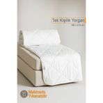 Vionel Home Ecotermo Tek Kişilik Microfiber Antialerjik Silikon Yorgan | Çeyizlik | Otel Yorganı | 155x215 Cm