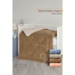 Vionel Home Lüks Welsoft Bebek Yorganı | 100x150 Cm | Çift Taraflı Kullanım | Kuzu Tüyü Yumuşaklığı Beyaz