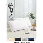 Vionel Home Pamuklu 2'li Yastık Kılıfı 50X70 cm Düz Beyaz - 50 x 70 cm