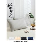 Vionel Home Pamuklu 2'li Yastık Kılıfı 50X70 cm Düz Gri - 50 x 70 cm