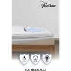 Vionel Home Tek Kişilik Full Kenar Fitted Su Sıvı Geçirmez 100x200 cm Beyaz Pamuklu Yatak Koruyucu Alez
