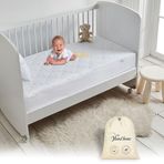 Vionel Home%100 Pamuk Kapitone Sıvı Geçirmez Bebek Alezi,Bebek Alez Yatak Koruyucu, Çocuk Yatak Koruyucu Alezi,Park Beşik Yatak Alezi,Park Beşik Yatak Koruyucu (70 x 120)