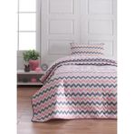Vionka Home Tek Kişilik Kapitone Yatak Örtüsü Seti - Pembe - Gri - 160 x 225 cm